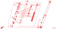 VOOR VORK voor Honda CBR 500 R ABS TRICOLOR 2015