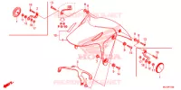 VOORSPATBORD voor Honda CBR 500 R ABS TRICOLOR 2015