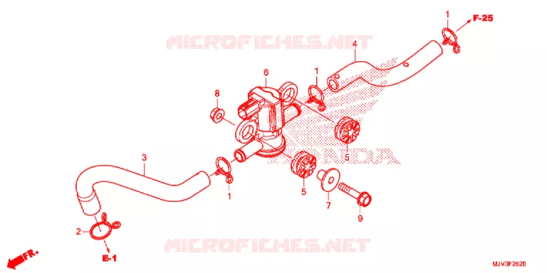 LUCHTINJECTIE SOLENOIDEKLEP Honda MOTO 500 CBR 2015  CBR500RAF