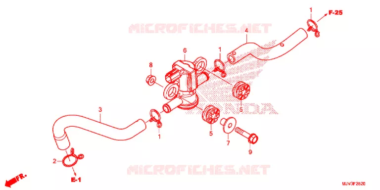 LUCHTINJECTIE SOLENOIDEKLEP Honda MOTO 500 CBR 2015  CBR500RAF