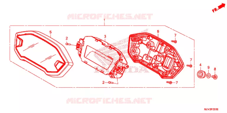 COMBINATIEMETER Honda MOTO 500 CBR 2015  CBR500RAF