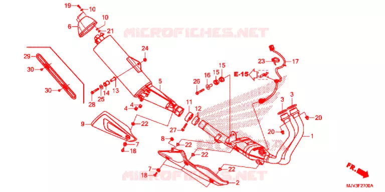 UITLAATDEMPER(2) Honda MOTO 500 CBR 2015  CBR500RAF