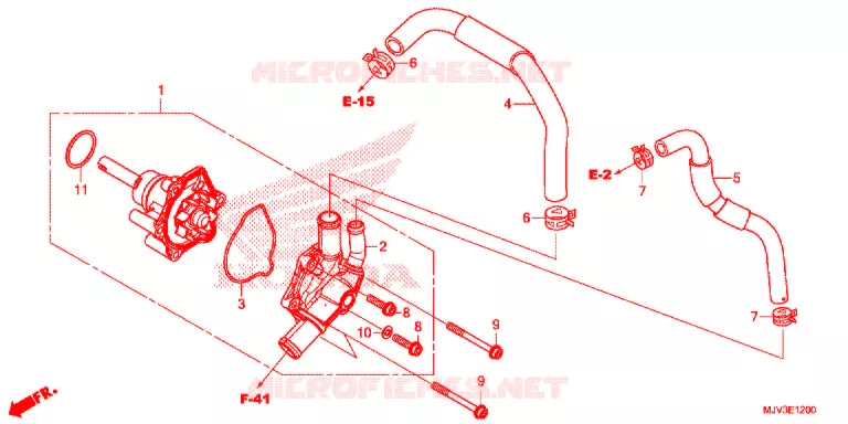 WATERPOMP Honda MOTO 500 CBR 2015  CBR500RAF
