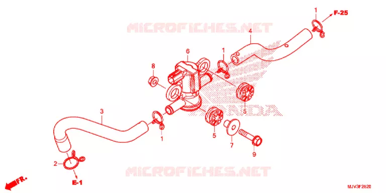 LUCHTINJECTIE SOLENOIDEKLEP Honda MOTO 500 CBR 2015  CBR500RAF
