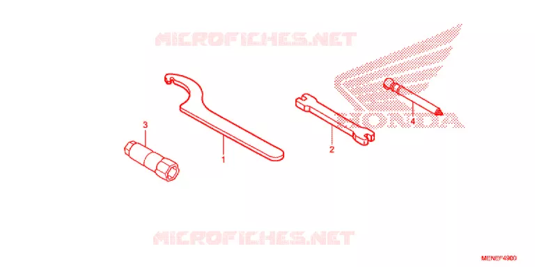 GEREEDSCHAP/ACCUVAK Honda MOTO 450 CRF 2018  CRF450RG