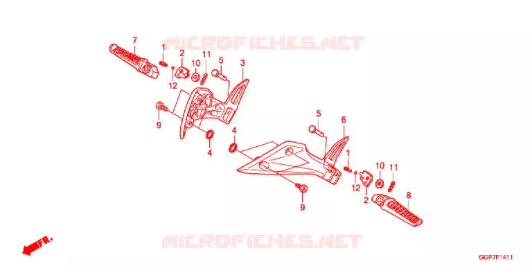 STEUN (NSC502WH/T2) Honda SCOOTER 50 VISION 2015  NSC50T2F
