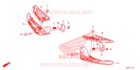 ACHTER KUSSEN/ OPSTAPPEDAAL voor Honda SH 300 I ABS SPECIAL 4ED 2015