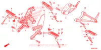 OPSTAP/KICKARM/ WISSEL PEDAAL voor Honda CB 1000 R ABS HYPER RED 2015