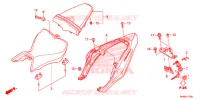 ZITTING/ZITTING KAP voor Honda CB 1000 R ABS HYPER RED 2015