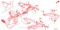 ACHTER STROOMLIJNKAP voor Honda CBR 600 R ABS RED 2012