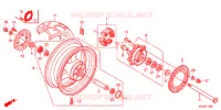 ACHTER WIEL voor Honda CBR 600 R ABS RED 2012