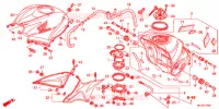 BRANDSTOF TANK voor Honda CBR 600 R ABS RED 2012