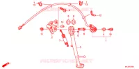 HOOFD STANDAARD/REMPEDAAL voor Honda CBR 600 R ABS RED 2012