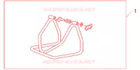 REAR PADDOCK STAND voor Honda CBR 600 R ABS RED 2012
