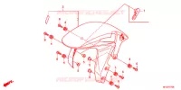 VOORSPATBORD voor Honda CBR 600 R ABS RED 2012