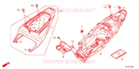 ZITTING/ACHTER KAP voor Honda CBR 600 R ABS RED 2012