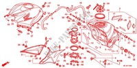 BRANDSTOF TANK voor Honda CBR 600 R ABS ROUGE 2012