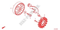 LINKS KRUKAS AFDEKKING/ GENERATOR(2) voor Honda CBR 600 R ABS ROUGE 2012