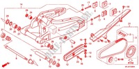 ZWAAI ARM/KETTINGKAST voor Honda CBR 600 R ABS ROUGE 2012