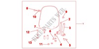 WINDSHIELD EXCL KNUCKLE GUARDS voor Honda VISION 110 2012