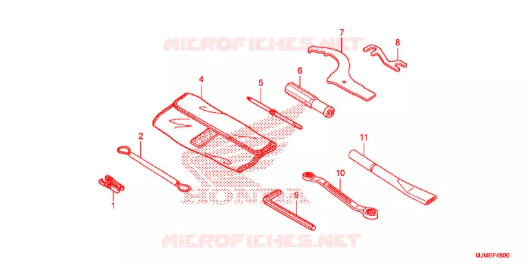 GEREEDSCHAP/ACCUVAK Honda MOTO 800 CROSSRUNNER 2017  VFR800XF