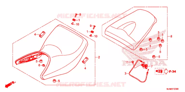 ENKELE ZITTING(2) Honda MOTO 800 CROSSRUNNER 2015  VFR800XF