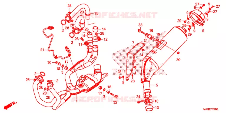 UITLAATDEMPER(2) Honda MOTO 800 CROSSRUNNER 2015  VFR800XF