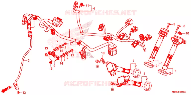 SUB BUNDEL/ONTSTEKINGSSPOEL Honda MOTO 800 CROSSRUNNER 2016  VFR800XF