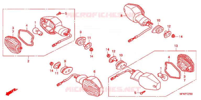 KNIPPERLICHT(2) Honda MOTO 1000 CB 2010  CB1000RAA