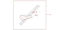 PILLION *PRD/PBK* voor Honda CB 1000 R ABS 2010