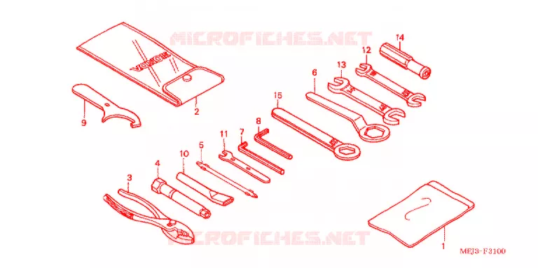 GEREEDSCHAP/ACCUVAK Honda MOTO 1300 CB 2005  CB13005