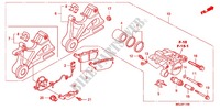 ACHTER REMKLAUW voor Honda CBF 1000 F ABS 98HP 2011
