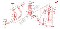 REAR BRAKE MASTERCYLINDER voor Honda CBF 1000 F ABS 98HP 2011