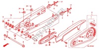 ZWAAI ARM/KETTINGKAST voor Honda CBF 1000 F ABS 98HP 2011