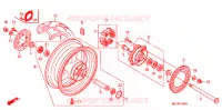 ACHTER WIEL voor Honda CBR 600 RR 2009