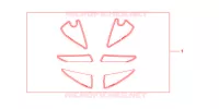 RACING STICKER WHITE BACKGROUND 'NUMBER PLATE STICKERS' WITH voor Honda CBR 600 RR 2009
