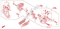ACHTER REMKLAUW voor Honda PAN EUROPEAN 1300 ABS 2012
