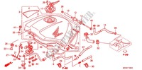 BRANDSTOF TANK voor Honda PAN EUROPEAN 1300 ABS 2012