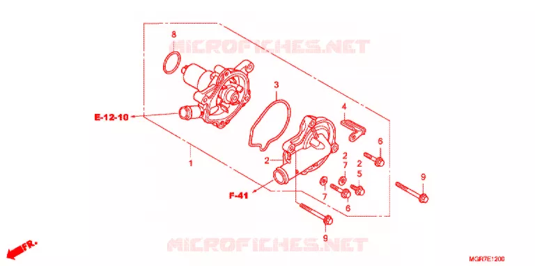 WATERPOMP Honda MOTO 750 VT 2011  VT750SB