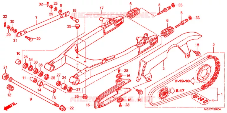 ZWAAI-ARM/KETTINGKAST Honda MOTO 750 VT 2011  VT750SB
