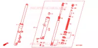 VOOR VORK voor Honda 125 VARADERO 2010