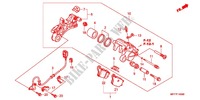 ACHTER REMKLAUW/SNELHEIDSENSOR voor Honda TRANSALP 700 ABS 2010