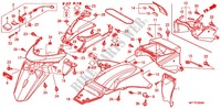 ACHTER STROOMLIJNKAP voor Honda TRANSALP 700 ABS 2010