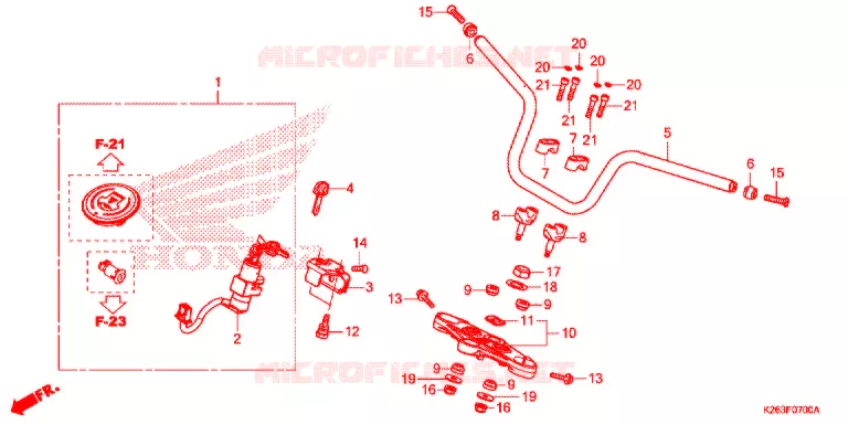 HENDEL PIJP Honda MOTO 125 MSX 2013  MSX125D