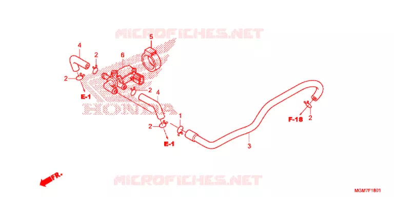 LUCHT INJECTIE BEDIENING KLEP Honda MOTO 600 HORNET 2013  CB600FAD