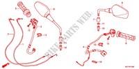 SCHAKELAAR/KABEL/HENDEL HEFBOOM(2) voor Honda CROSSRUNNER 800 GRISE 2012