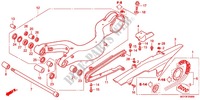 ZWAAI ARM/KETTINGKAST voor Honda CROSSRUNNER 800 GRISE 2012