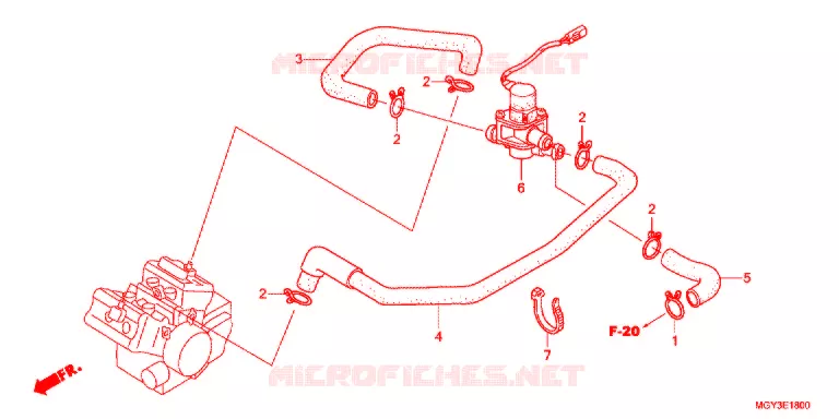 LUCHT INJECTIE KLEP Honda MOTO 800 CROSSRUNNER 2013  VFR800XC