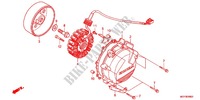 LINKS KRUKAS AFDEKKING/ GENERATOR(2) voor Honda CROSSRUNNER 800 GREY 2012