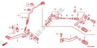 HOOFD STANDAARD/REMPEDAAL voor Honda CROSSRUNNER 800 2012